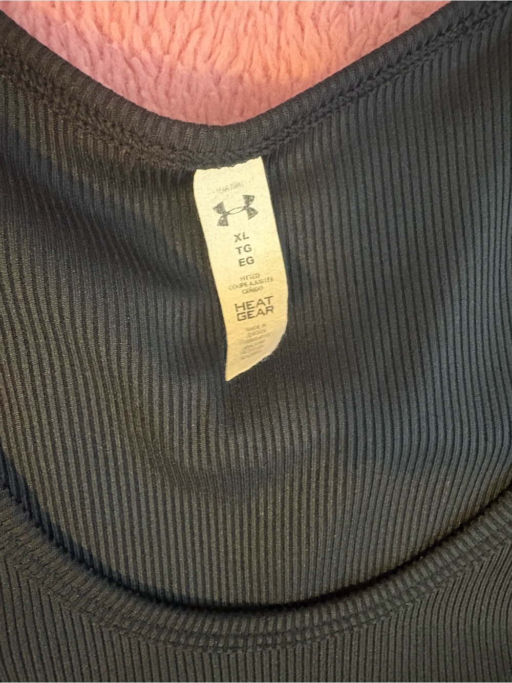 Under Armour Black Ribbed Racerback Tank - Picture 2 of 2